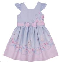 Vestido Infantil Menina Tecido Estampado Paraiso Verão 14991