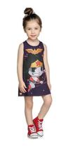 Vestido Infantil Menina Temático Fantasia Mulher Maravilha M Vestido Infantil Menina Temático Fantasia Mulher Maravilha M