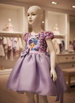 Vestido Infantil Menina Temático Temático Bolofofo Lilas Tule Vestido Infantil Menina Temático Temático Bolofofo Lilas Tule