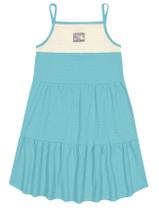 Vestido Infantil Menina Três Marias Azul Cinti