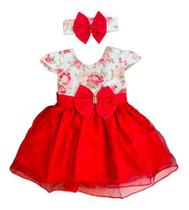 Vestido Infantil Menina Tule Rodado Rn A 4 Anos Bebe Luxo Vestido Infantil Menina Tule Rodado Rn A 4 Anos Bebe Luxo