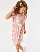 Vestido Infantil Menina Ursinho Bege Cinti