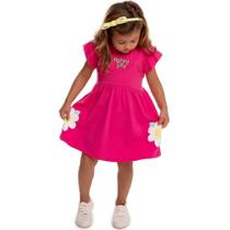 Vestido Infantil Menina Verão Happy Day Rosa - By Gus