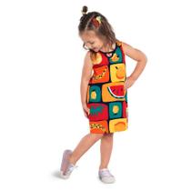 Vestido Infantil Menina Verão Meia Malha Kyly 1000220