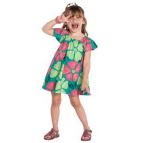 Vestido Infantil Menina Verão Meia Malha Kyly 1000222 Vestido Infantil Menina Verão Meia Malha Kyly 1000222