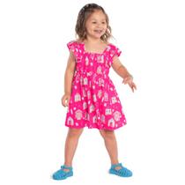 Vestido Infantil Menina Verão Meia Malha Kyly 1000226