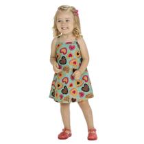 Vestido Infantil Menina Verão Meia Malha Kyly 1000499