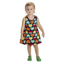 Vestido Infantil Menina Verão Meia Malha Kyly 1000501 Vestido Infantil Menina Verão Meia Malha Kyly 1000501