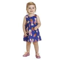 Vestido Infantil Menina Verão Meia Malha Kyly 1000502 Vestido Infantil Menina Verão Meia Malha Kyly 1000502
