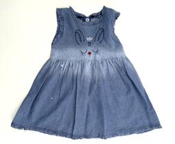Vestido Infantil Menina Verão Muleka Sapeka Jeans - Ref 2761 Vestido Infantil Menina Verão Muleka Sapeka Jeans - Ref 2761