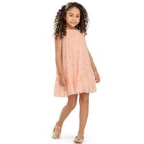 Vestido Infantil Menina Verão Tule Flores - Angerô Vestido Infantil Menina Verão Tule Flores - Angerô