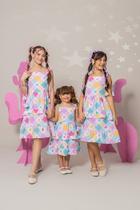 Vestido Infantil Menina Xodó Corações Xadrez Marias