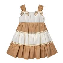 Vestido Infantil Meninas em Tricoline Milon