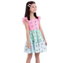 Vestido Infantil Meninas Snoopy Rosa Petit Cherie 21026