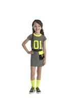 Vestido Infantil Mescla Neon Ref H22025 - HI ANGEL