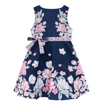 Vestido Infantil Milon Alfaiataria Com Elastano Floral