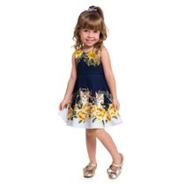 Vestido Infantil Milon em Alfaiataria com elastano Vestido Infantil Milon em Alfaiataria com elastano
