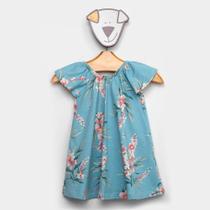 Vestido Infantil Milon Estampado Flores Menina