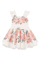 Vestido infantil milon festa cetim floral Vestido infantil milon festa cetim floral