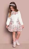 Vestido Infantil Milon M/L Malha Poliéster 14565 Vestido Infantil Milon M/L Malha Poliéster 14565