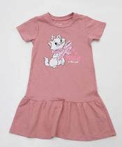 Vestido Infantil Moletinho Babado Marie Disney Tam 1 a-16013