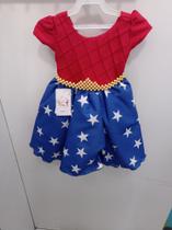 Vestido infantil mulher maravilha