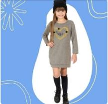 Vestido infantil outono - inverno modelos variádos