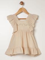 Vestido Infantil Para Bebê - BEGE