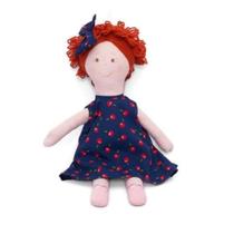 Vestido Infantil para Bebê de 2 Anos + Boneca de Pano + Laço de Cabelo - 075-2ACEREJA Vestido Infantil para Bebê de 2 Anos + Boneca de Pano + Laço de Cabelo - 075-2ACEREJA