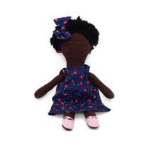 Vestido Infantil para Bebê de 9 Meses + Boneca de Pano + Laço de Cabelo - 067-9MCEREJA