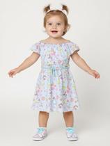 Vestido Infantil Para Menina - AZUL Vestido Infantil Para Menina - AZUL