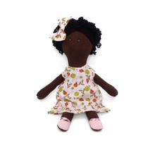Vestido Infantil para Menina de 10 Anos + Boneca de Pano + Laço de Cabelo - 060-10AJOANINHA