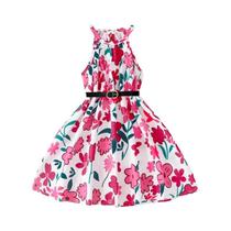 Vestido Infantil para Menina - Estilo Fofo para Primavera/Verão