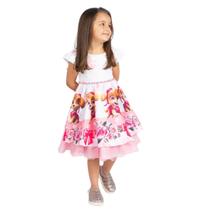 Vestido Infantil Patrulha Canina Temático Skye