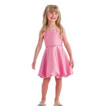 Vestido Infantil Petit Cherie Balonê com Cinto de Pedrarias Vestido Infantil Petit Cherie Balonê com Cinto de Pedrarias
