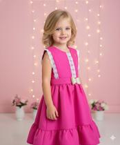 Vestido Infantil Pink para Ano Novo e Festas - Valeria