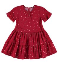 Vestido infantil poá com babados em viscose malwee 4