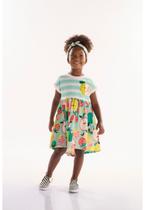Vestido Infantil Pomar Feliz em Meia Malha Três e Já Vestido Infantil Pomar Feliz em Meia Malha Três e Já