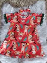 Vestido infantil Pompom idade 2