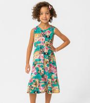 Vestido Infantil Praia Rovitex Kids Verde