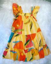 Vestido infantil precoce verão 2020 tam 06-8-10-12 Vestido infantil precoce verão 2020 tam 06-8-10-12