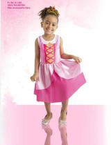 Vestido Infantil Princesa Aurora