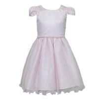 Vestido Infantil Princesa Saia Com Brilho Rosa Luxo