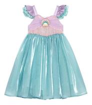 Vestido Infantil Princesa Sereia Ariel Festa Fantasia Luxo Vestido Infantil Princesa Sereia Ariel Festa Fantasia Luxo