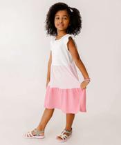Vestido Infantil Recorte Babado Marisa Tam 4 a 10-23027 Vestido Infantil Recorte Babado Marisa Tam 4 a 10-23027