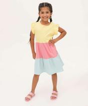 Vestido Infantil Recorte Babado Marisa Tam 4 a 10-44637