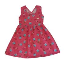 Vestido Infantil Regata em Cotton Malha Duduka