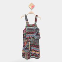 Vestido Infantil Romitex Viscose Estampado