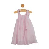 Vestido Infantil Rosa Claro Tecido TAM:08