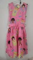 Vestido infantil rosa com boneca Vestido infantil rosa com boneca